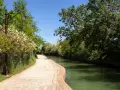 Sentiero fiorito lungo il canale, un invito a scoprire come arrivare a Torcello.