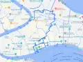 Un itinerario a piedi per scoprire Venezia in un giorno, partendo dalla stazione. Il percorso tocca luoghi iconici come il Ponte di Rialto e Piazza San Marco.