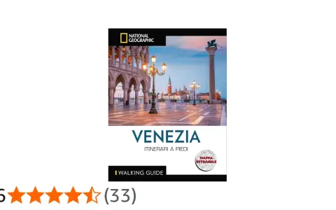 Guida National Geographic per esplorare le calli di Venezia a piedi, con itinerari e mappa estraibile.