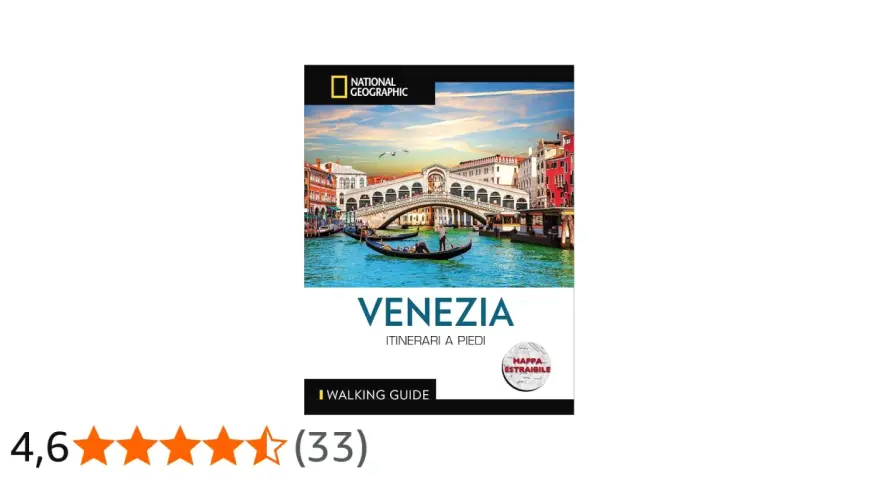 Guida National Geographic "Venezia Itinerari a Piedi". Esplora i vicoli di Venezia con questa mappa estraibile.