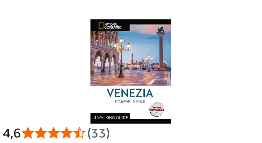 Guida National Geographic per esplorare le calli di Venezia a piedi, con itinerari e mappa estraibile.